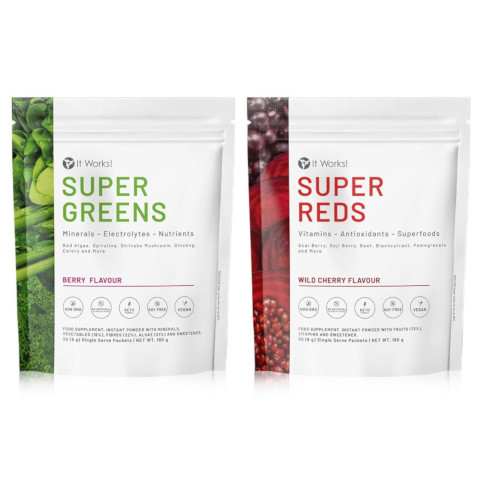 It Works Super Greens Reds